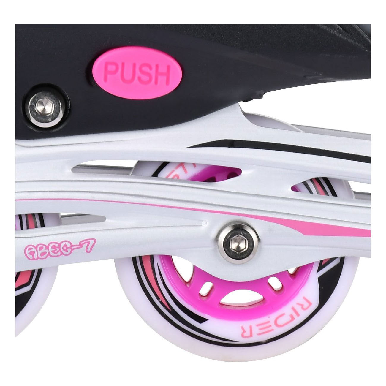 Street Rider rollerblades pink grey, size 33-36