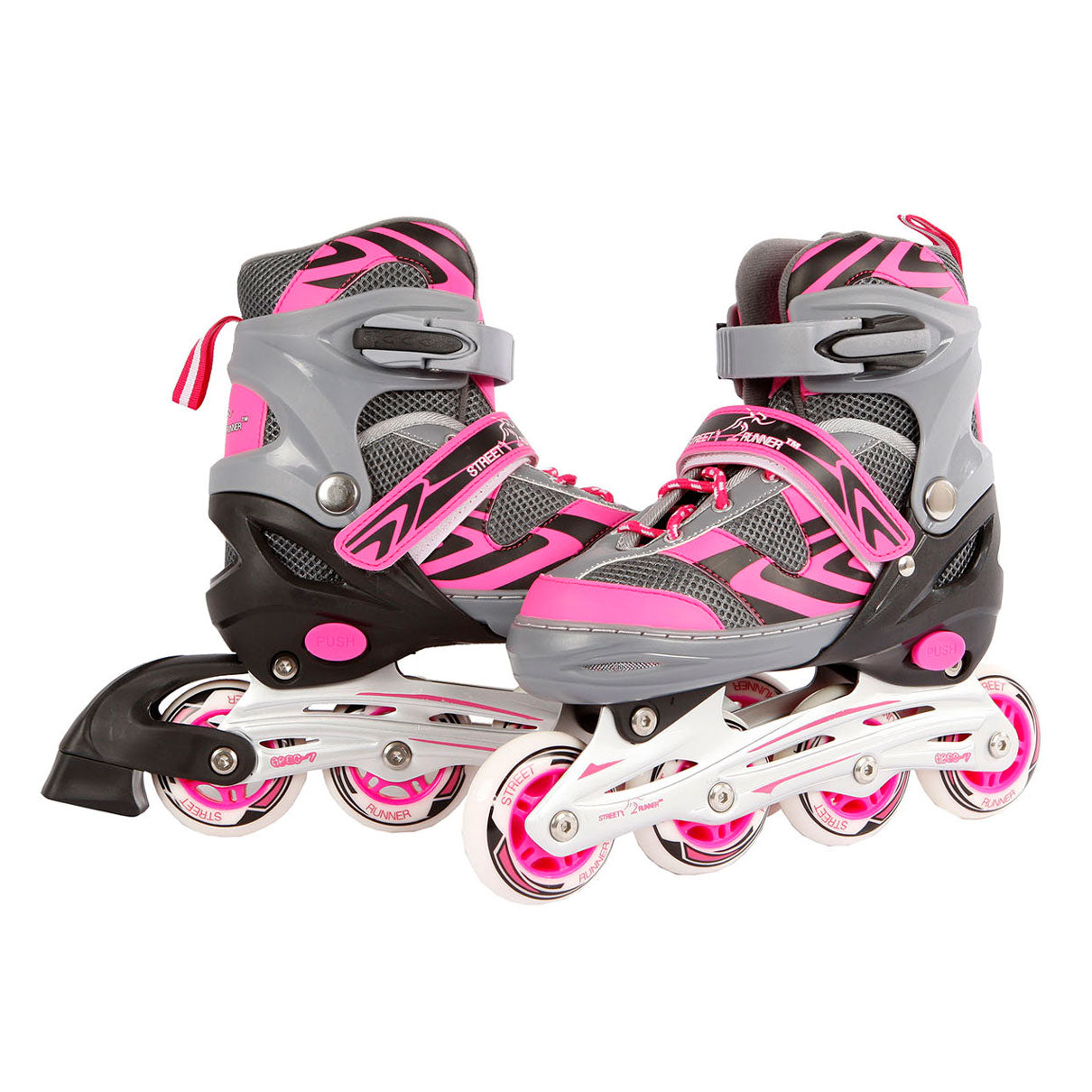 Street rider skeelers roze grijs, maat 37-40