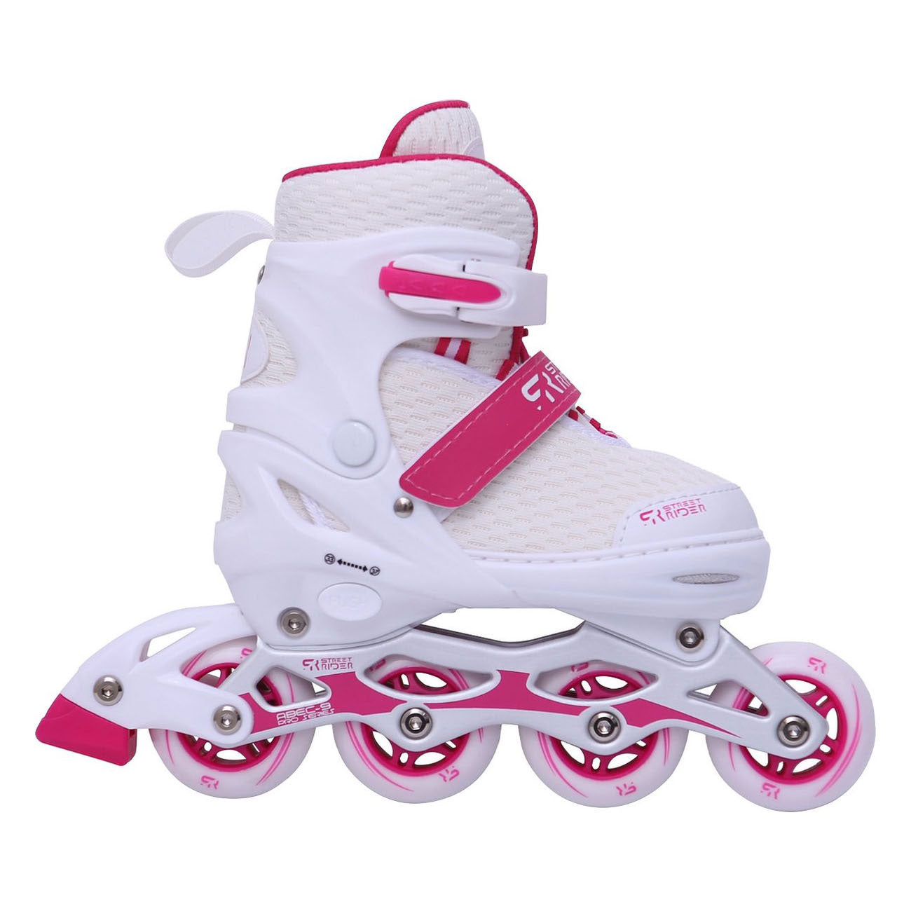 Street Rider Pro Inline Skeelers Wit, Maat 38-42