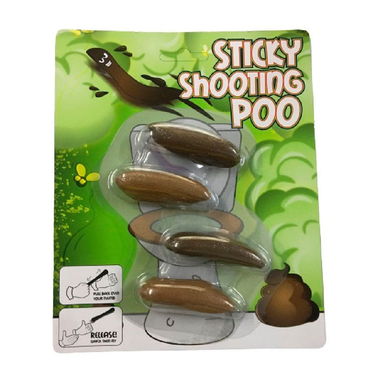 Plakkerige afschiet drolletjes 4st.