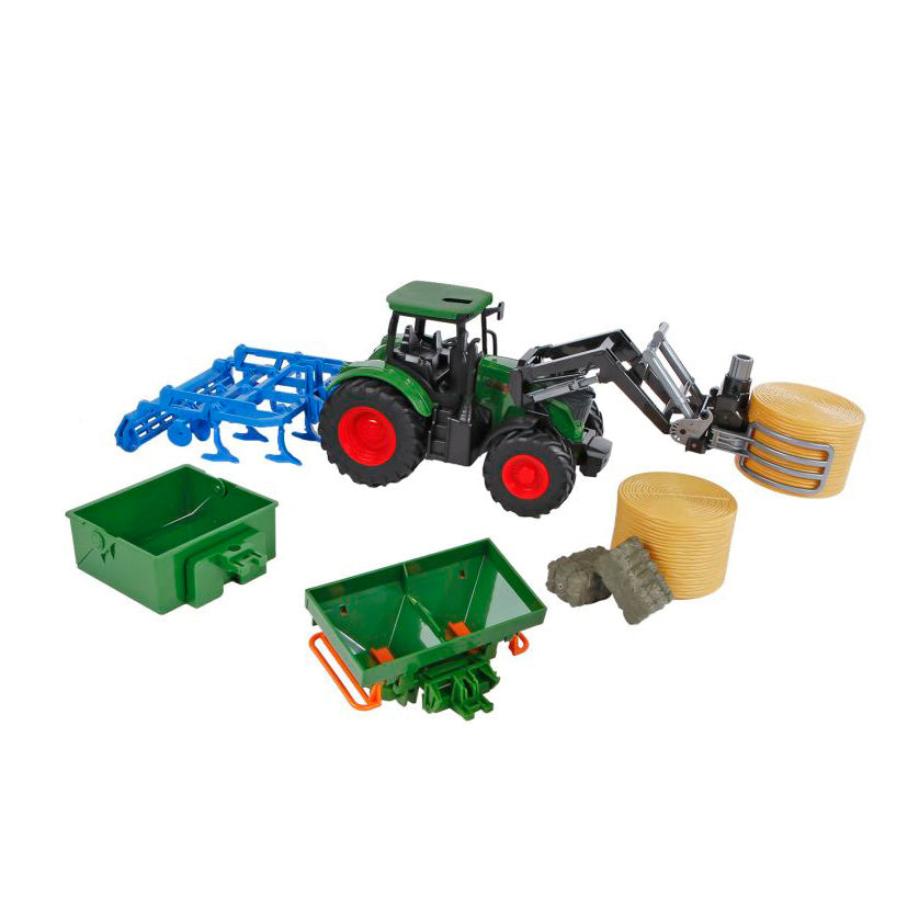Kids Globe Tractor met Accessoires, 30cm