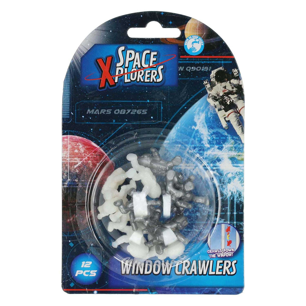 Ruimteverkenners raamlopertjes astronaut 2cm, 12st.