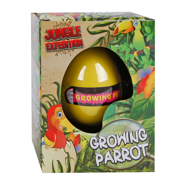 Jungle expeditie groei-ei papegaai, 6cm