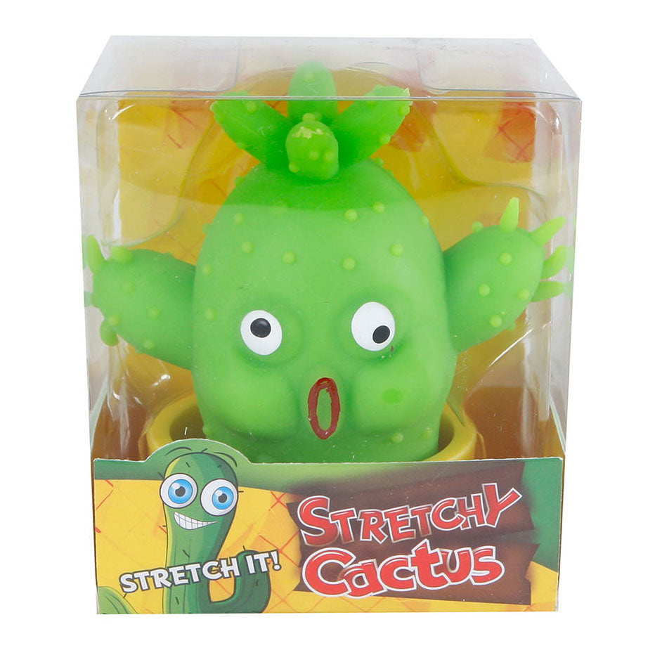 Stretchy cactus figuur 10cm 3ass in display