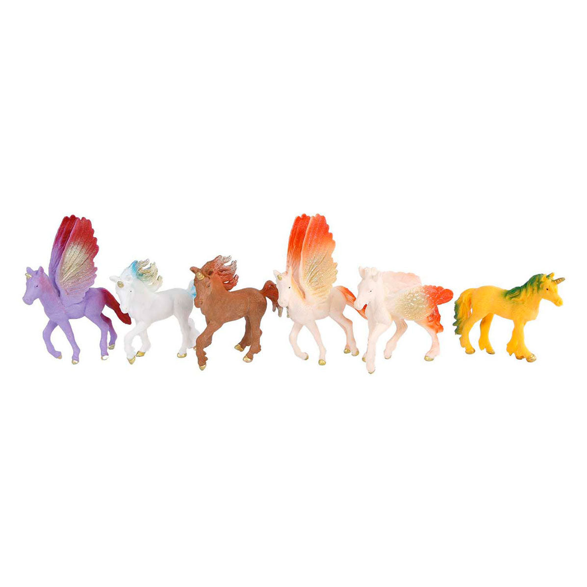 Eenhoorn speelfiguur kleur, 9cm