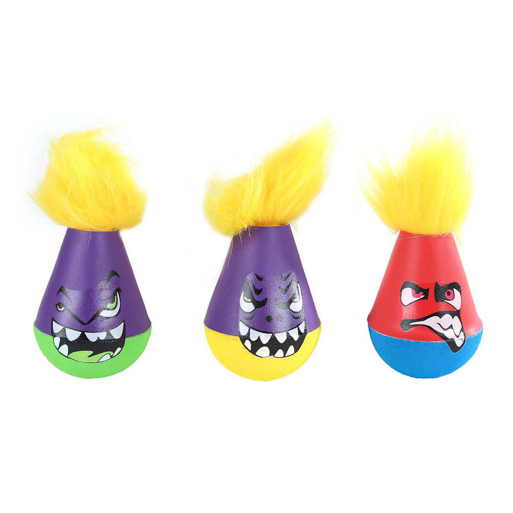 Gametime jongleerbal monsters met haar, 12cm