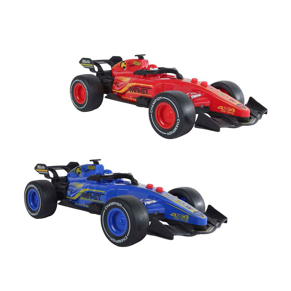 2-play formule raceauto frictie met licht en geluid, 19cm