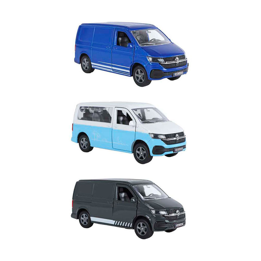 Kinderwereldbol vw transporter die cast pb 3ass 13,5cm
