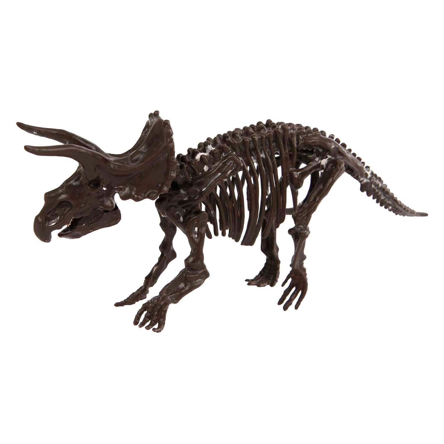 Dinoworld fossiele hakken puzzel met extra dinosaurus figuur