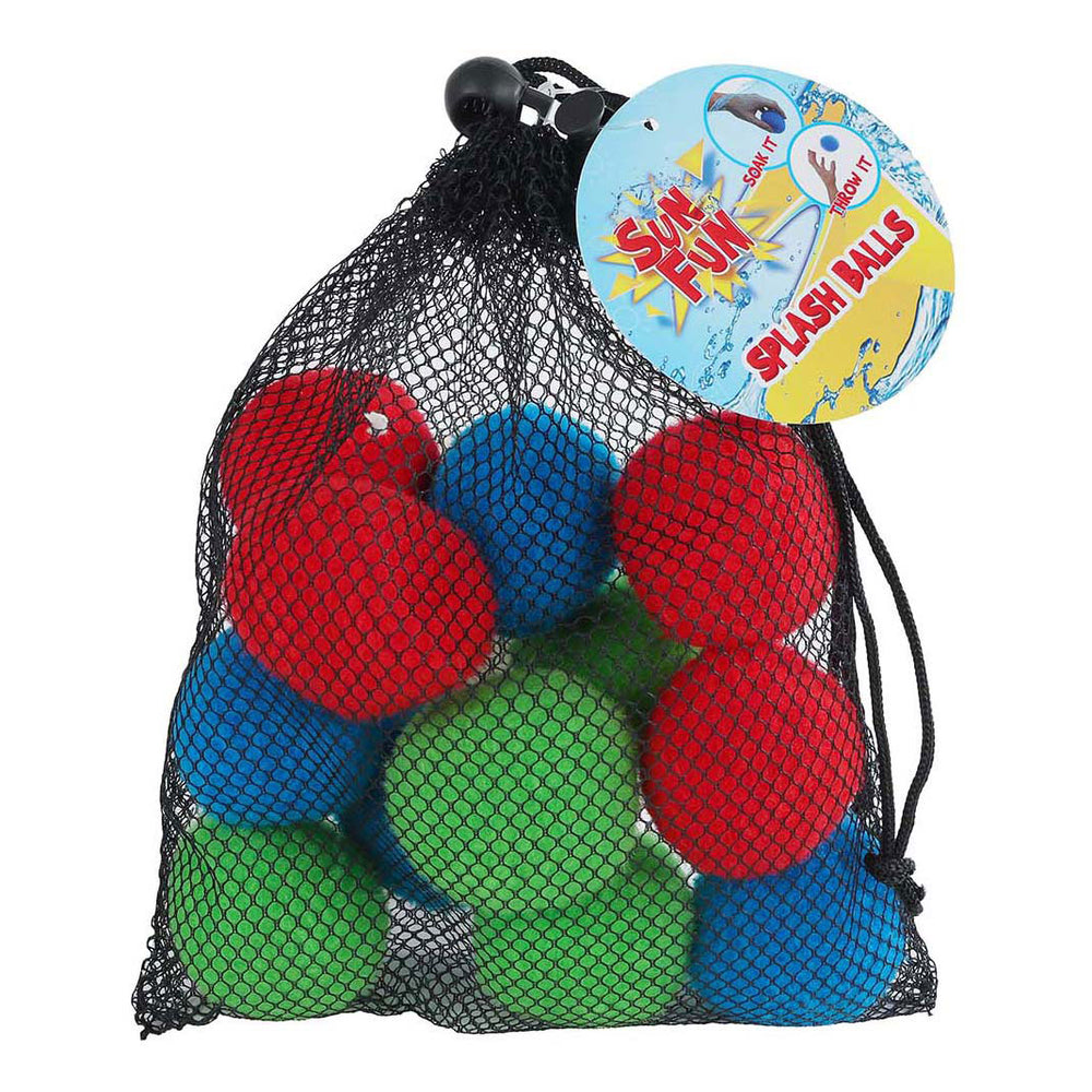 Zonnepret 12 elektrische waterballen in opbergtas, 6cm