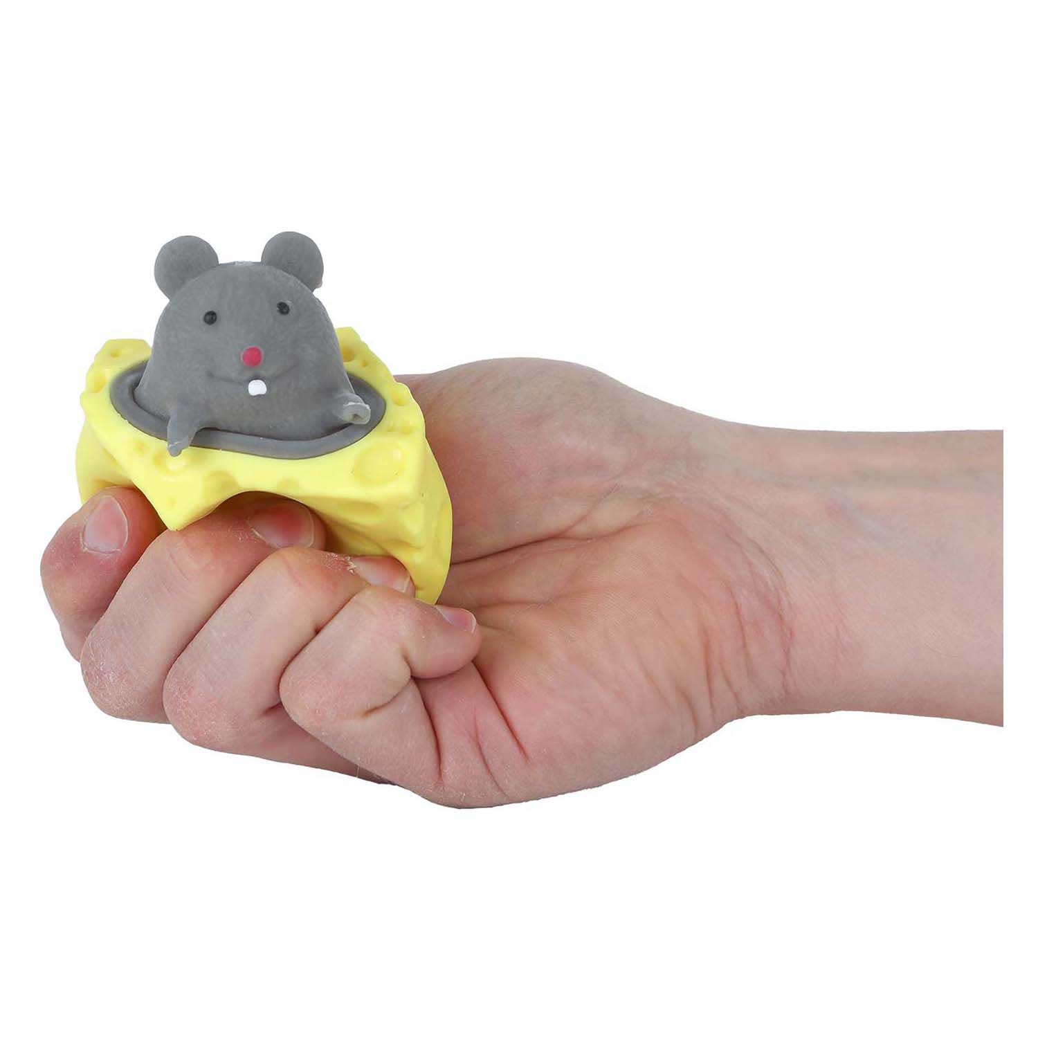 Squeeze cheese pop-up muis 5cm 3 assorti