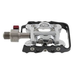 Messingschlager wellgo combi-pedaal aluminium zilver shimano compatible met qr-systeem