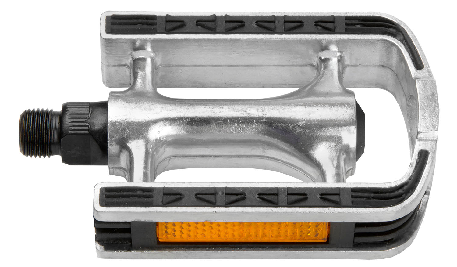 M-Wave Pedaalset aluminium met rubberen antisliplaag zilver