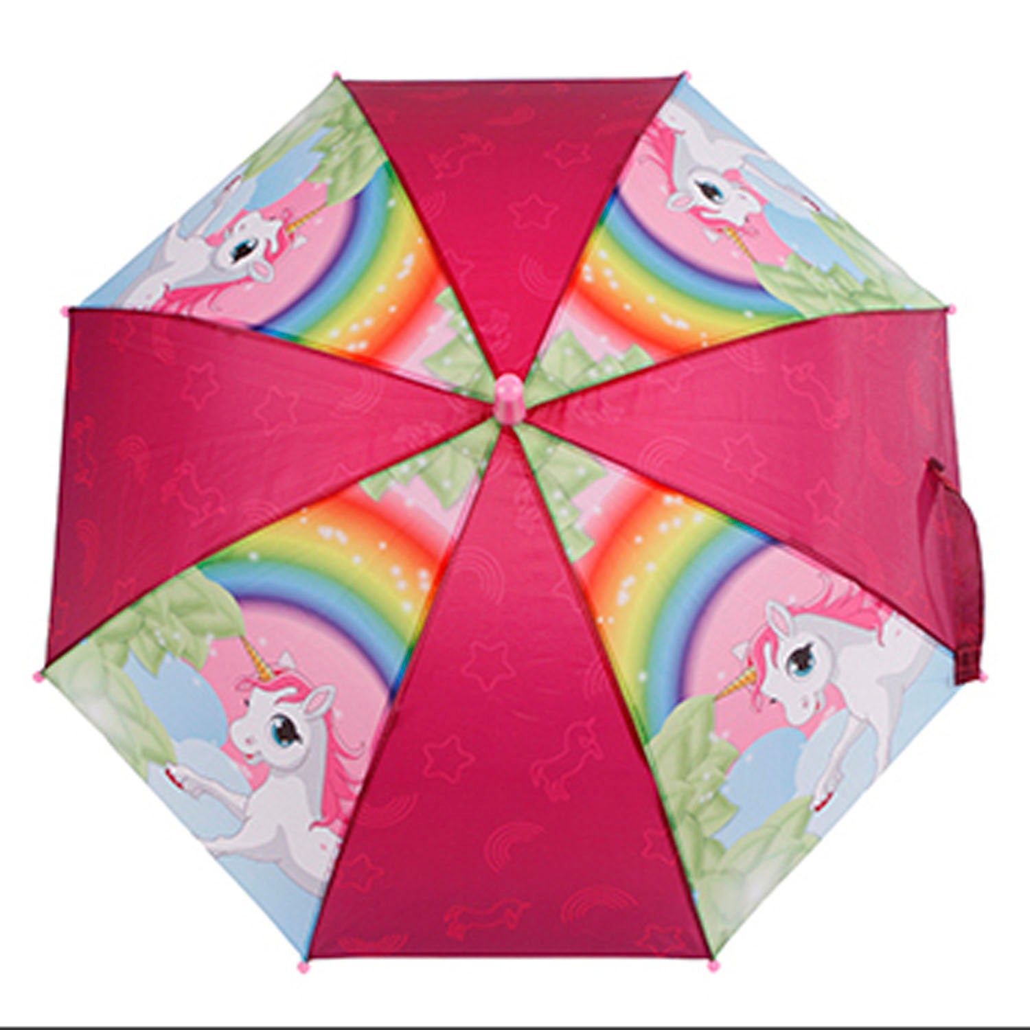 Unicorn umbrella girls 70 cm polyester pink