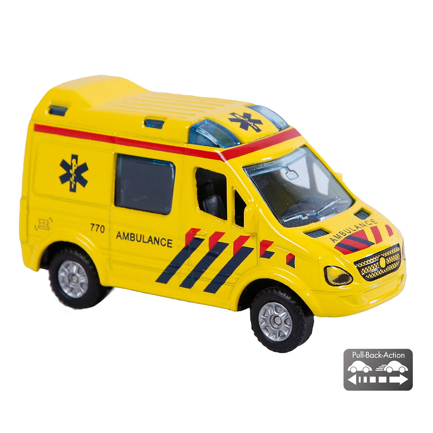 Kids globe ambulance nl die cast pullback-action 8cm
