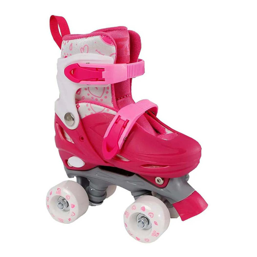 Street rider roller skates pink adjustable, size 31-34