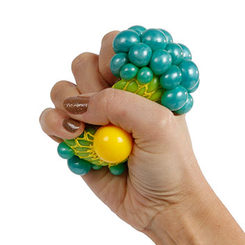 Knijpbal neon parelmoer