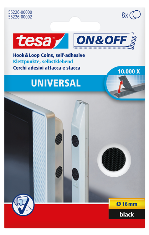 Tesa 55226-00 vloerbeschermer voor meubilair 8 stuk(s) rond