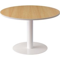 Ronde tafel meet powered by paperflow easyoffice melamine, staal beuken