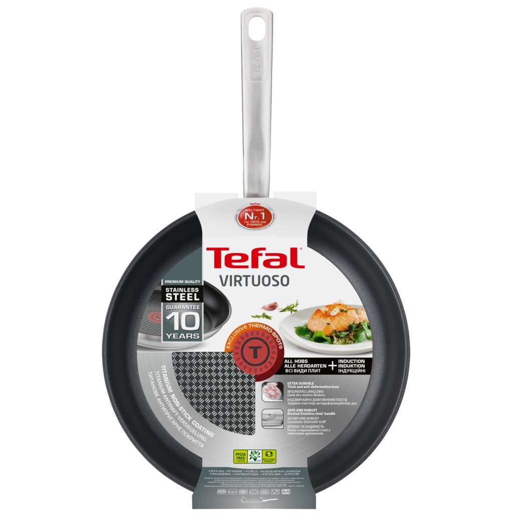 Tefal kookgerei tefal virtuoze volume 30 cm RVS