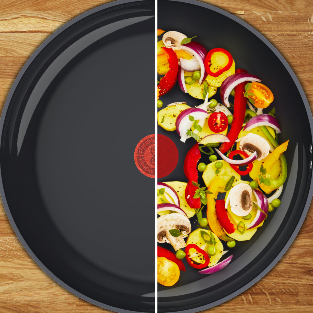 Tefal c47619 change zwart keramische wokpan 28 cm zwart