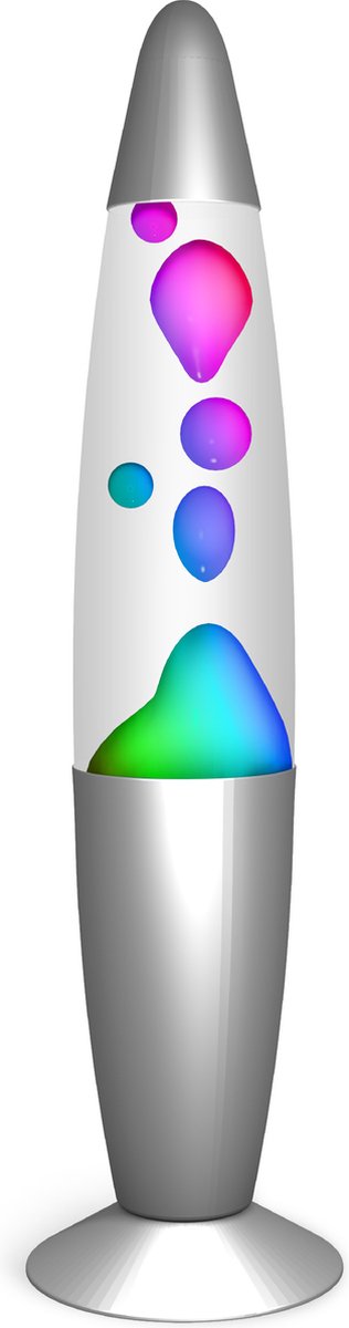 Partyfunlights - lava lamp multi-color led - 34 cm - verandert van kleur - lavalampen sfeerlichting - nachtlampje voor kinderen 6+