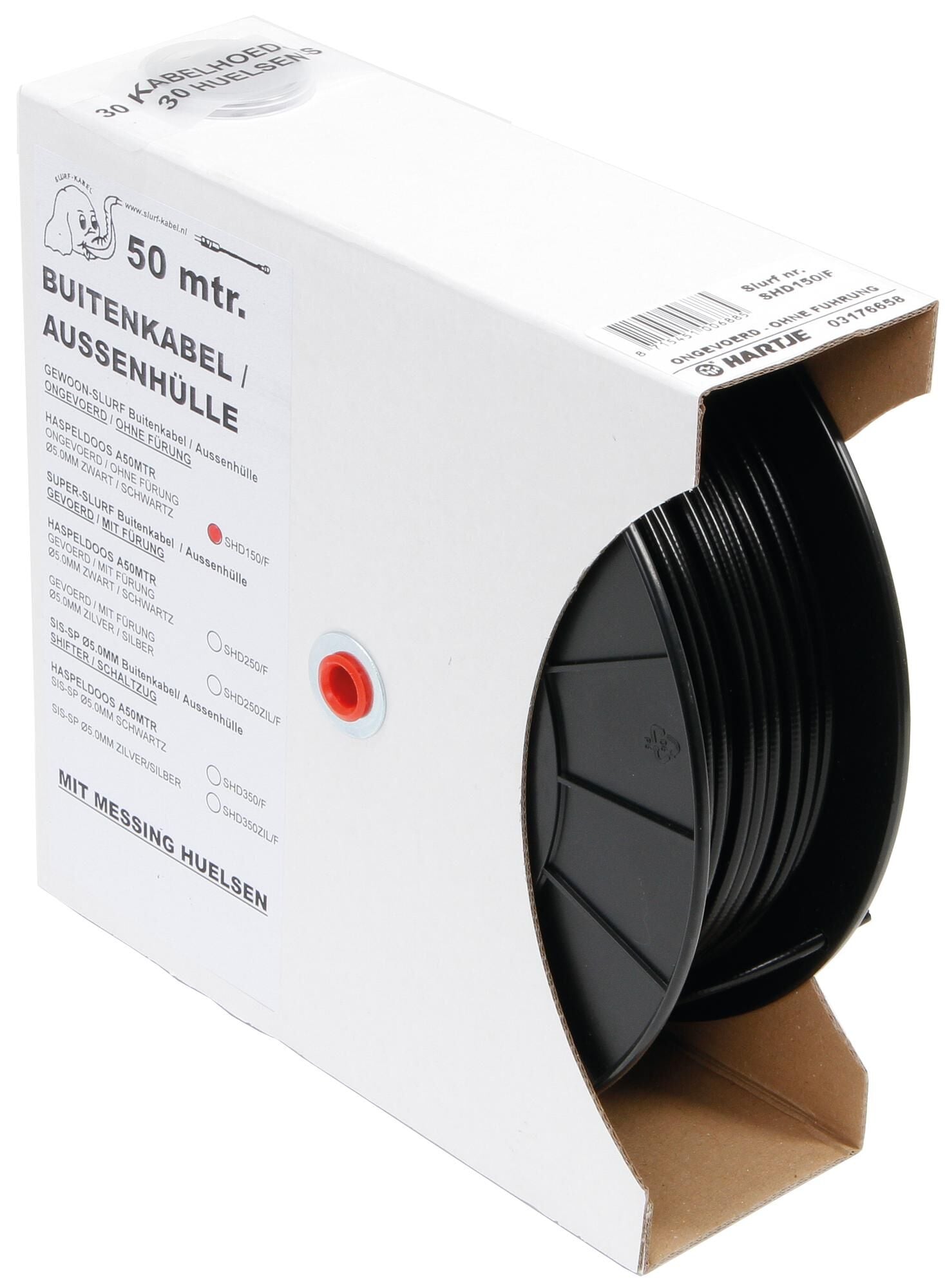 Slurf derailleur-buitenkabel derail.cab. housing shd350 50m teflon coating