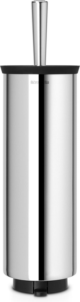 Brabantia wc borstel - met houder - vrijstaand en hangend - brilliant steel