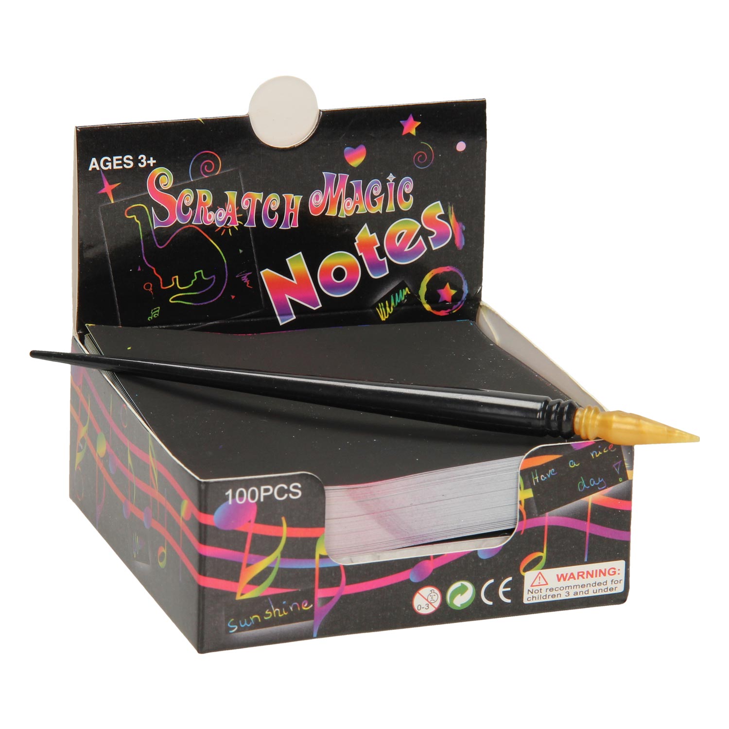 Moon Magic Sticky Notes with Pen 100 pcs