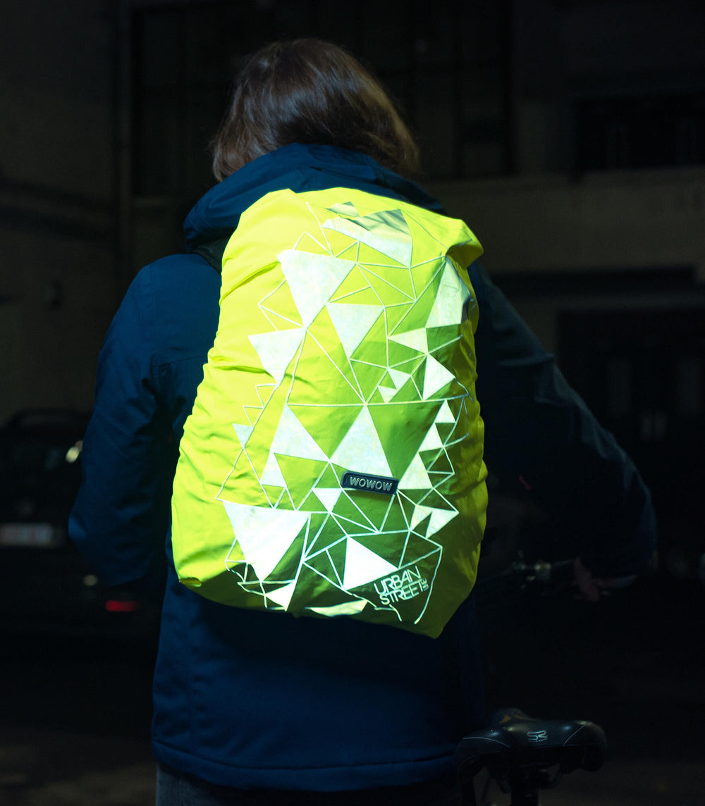 Wowow regenhoes bag cover urban street line . backpack rain cover bag cov.urban street yel.