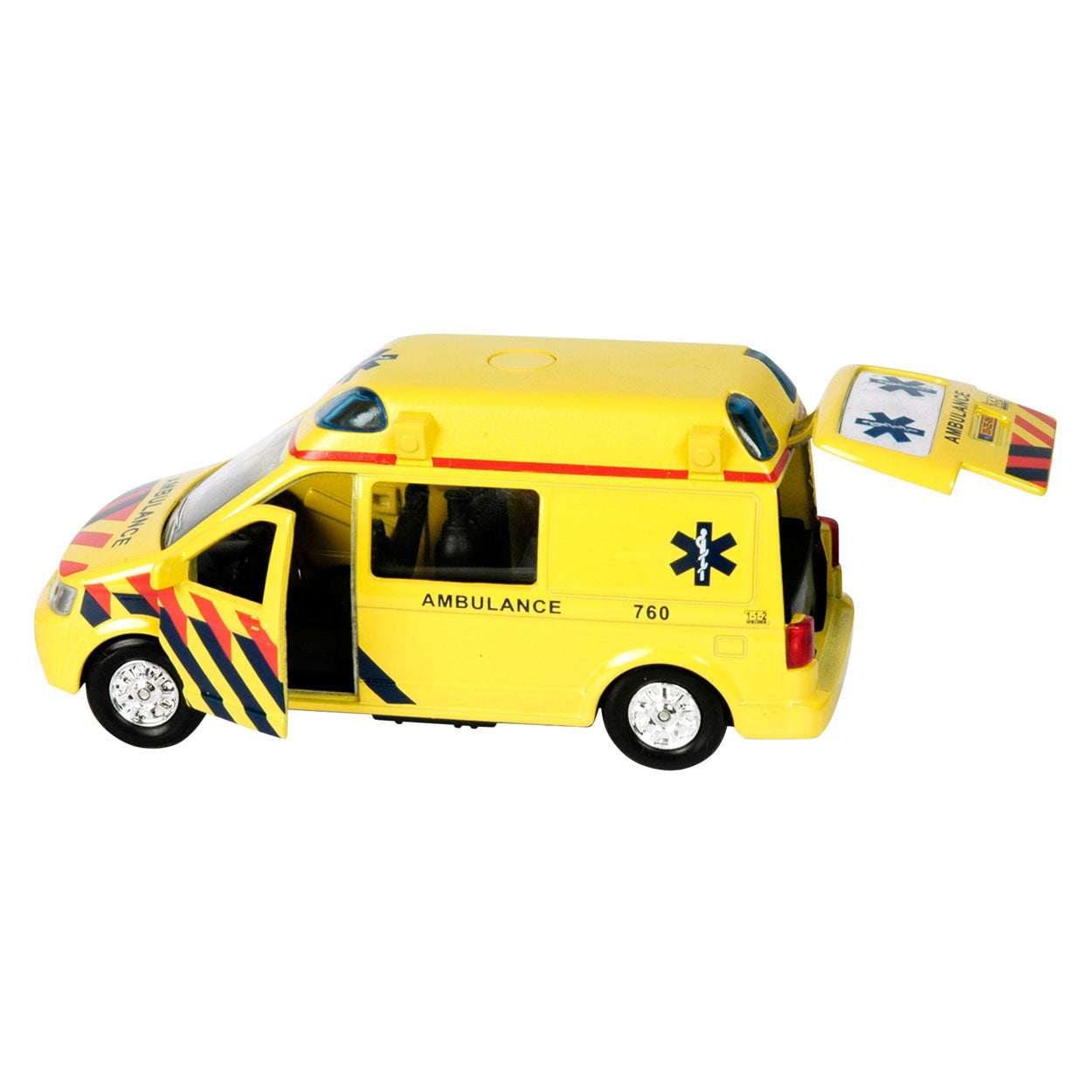 Kids globe ambulance nl die cast pb met licht en geluid 13cm<br>