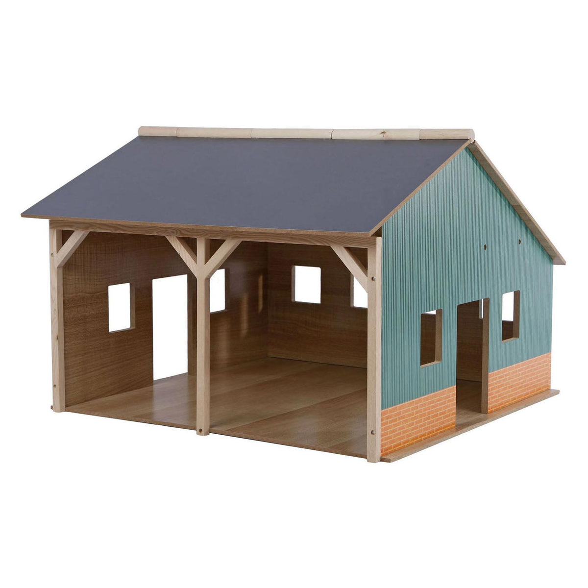 Kids globe landbouwloods voor 2 tractoren 1:16 55x53x38cm ( exclusief tractoren)