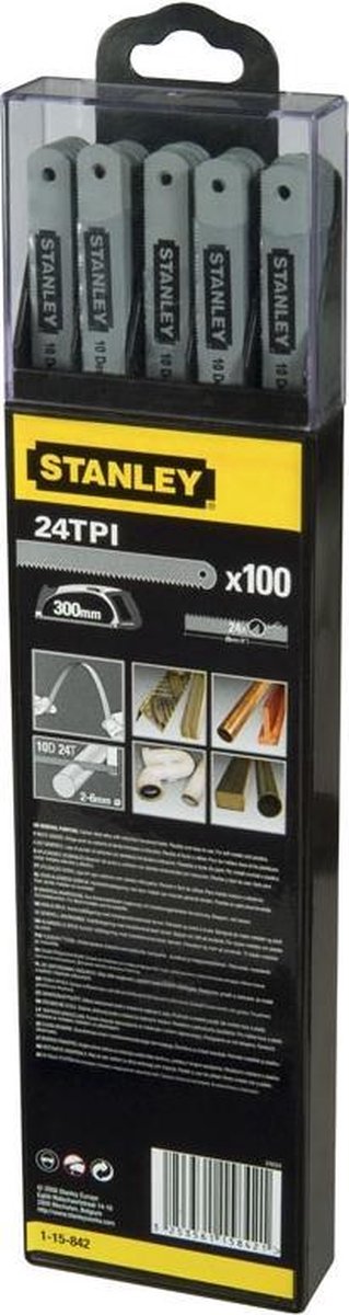Stanley metaalzaagblad 300mm - mix (5 stuks kaart)