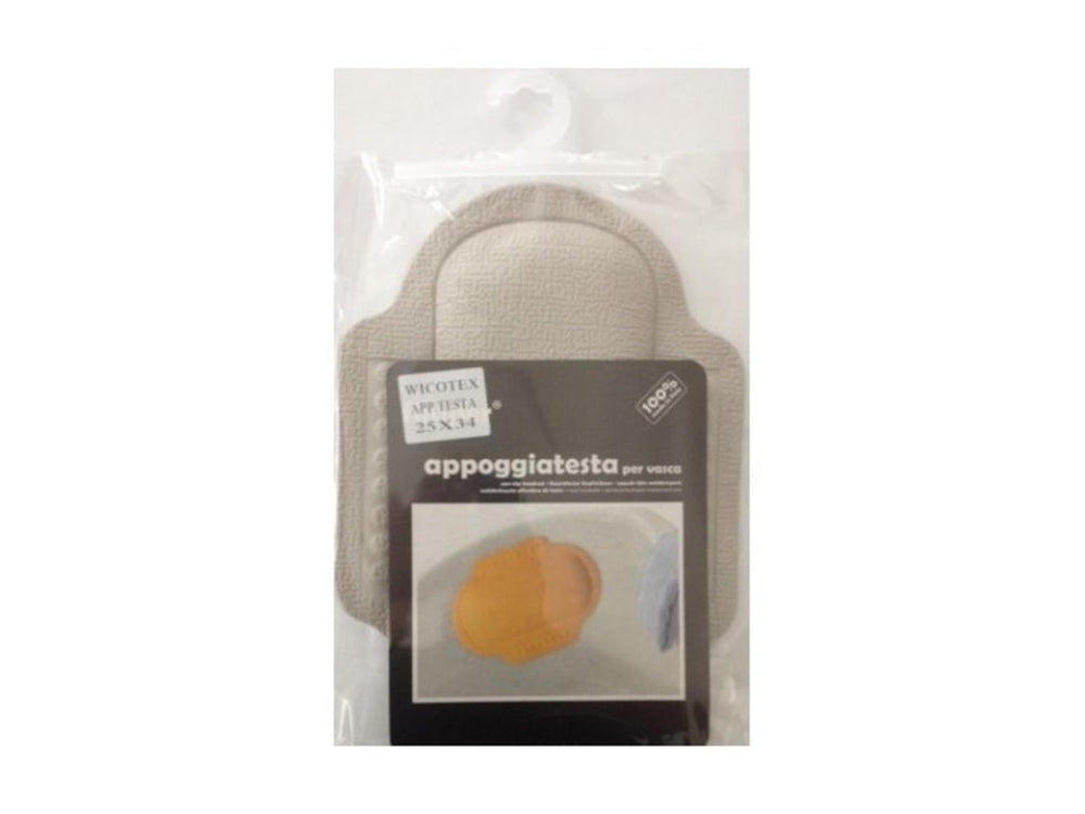 Wicotex antislip hoofdkussen 25x34cm grijs voor in ligbad
