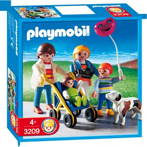 Playmobil buggy met gezin en hond - 3209