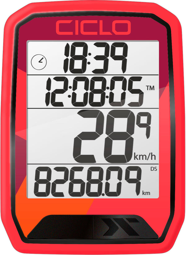 Ciclosport fietscomputer protos 213 bike computer protos 213 red