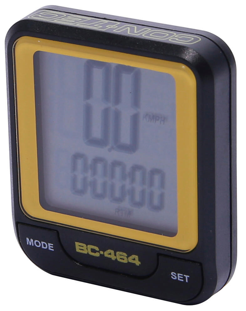 Contec fietscomputer cbc-464 ct computer cbc-464 wire, black neoyellow