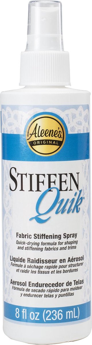 Aleene's stiffen-quick fabric stiffener spray - 236ml