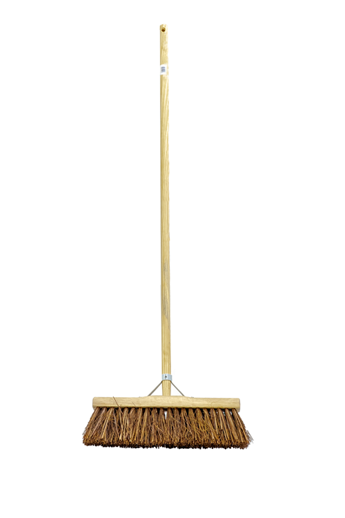 1009155 - stalbezem piassava gesteeld 45cm | 3 stuks