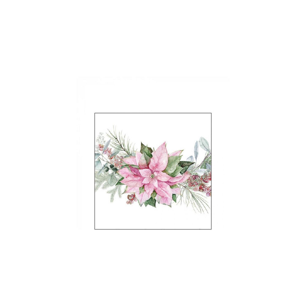 Ambiente servetten 25cm pink poinsettia fsc mix