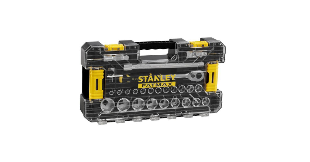 Stanley fatmax 1 2 l pro-stack doppenset 1 2 fmmt98103-1 dopsleutel (zwart geel, 26 delig)