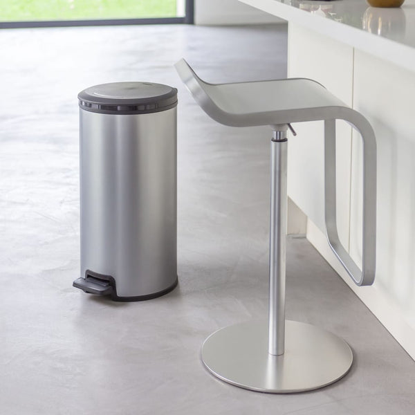 Curver Curver Pedaalemmer Deco rond 30 L zilverkleurig