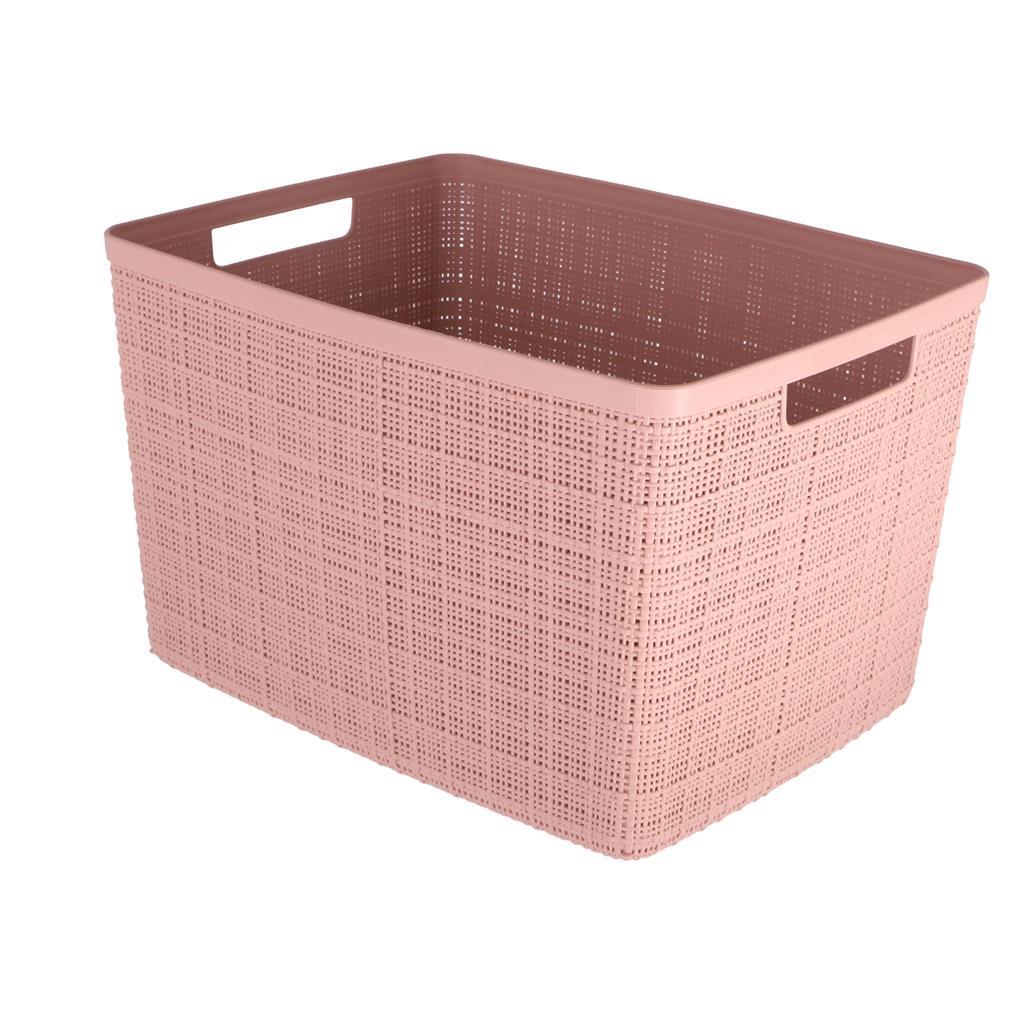 Curver jute opbergmand l 20l rose dageraad