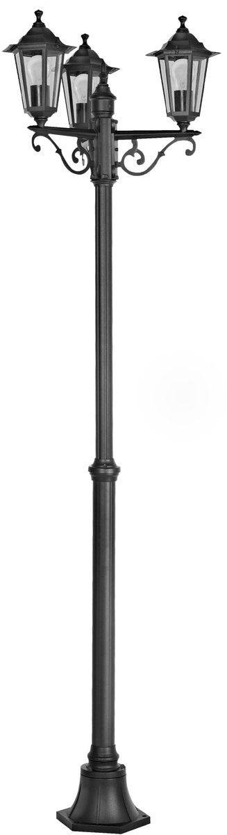 Eglo laterna 4 sokkellamp - staande lamp - buiten - e27 - 192 cm - zwart