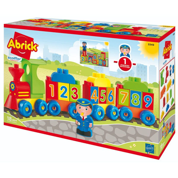 Abrick ecoiffier locomotief letters en cijfers