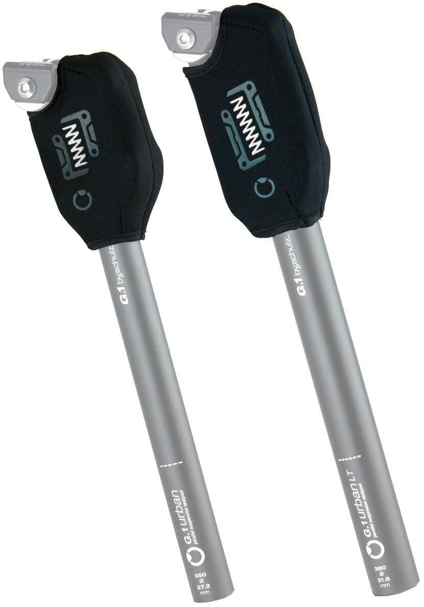 Beschermhoes by,schulz zadelpen g.2 st spatbord zwart