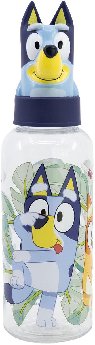 Drinkfles blauw 3d figuur, 560ml