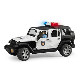 Bruder auto jeep politie wrangler rubicon onbeperkt licht en geluid