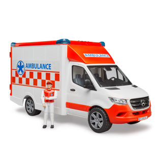 Bruder mercedes benz sprinter ambulance met sirene 1:16