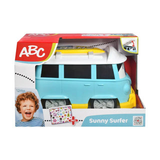 Dickie bus sunny surfer bus 25 cm met stickers | 2 stuks
